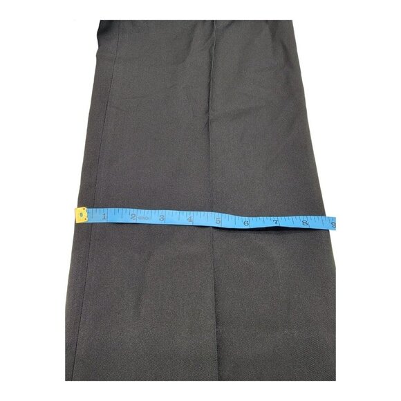 Haggar Pants Mens 32x30 Black Stria Classic Fit Pleated Expandable Waistband - Picture 10 of 11
